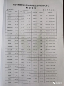 健康韭韭 好运韭韭，权威质量安全检验报告