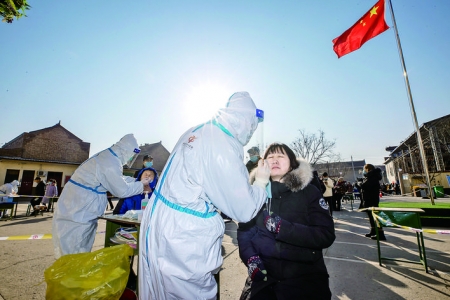 运城市中心医院在稷山、新绛完成了超16万人次的核酸采集